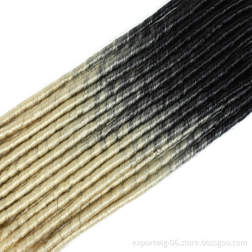 Wholesale Synthetic Hair Hot Selling Crochet Braiding Hair Extensions Faux Locs Deep Curl 20inch Goddess Faux Locs